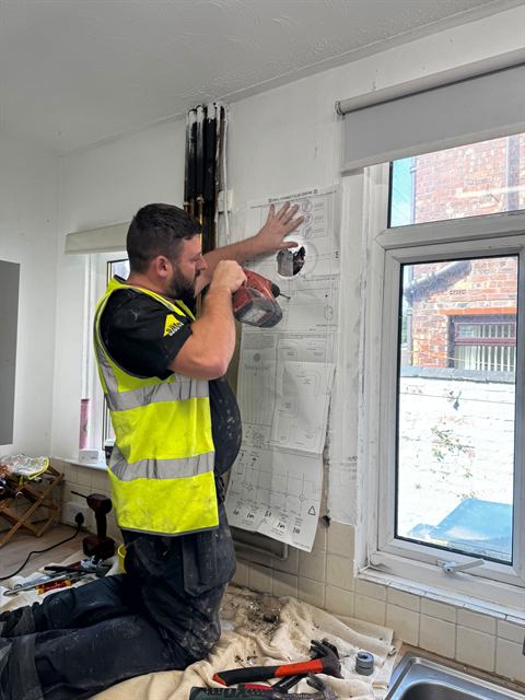 Copper pipework and boiler fitted by the GO2 Plumbing and Heating team