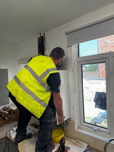 Copper pipework and boiler fitted by the GO2 Plumbing and Heating team